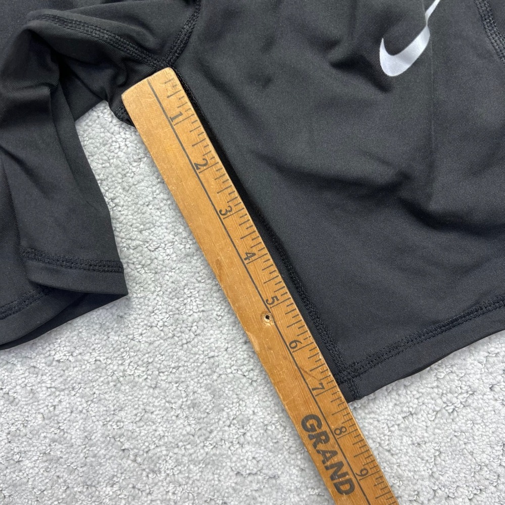 Nike Pro Combat Dri-Fit Compression Shorts Womens L Black Side Pockets Workout - Picture 10 of 11